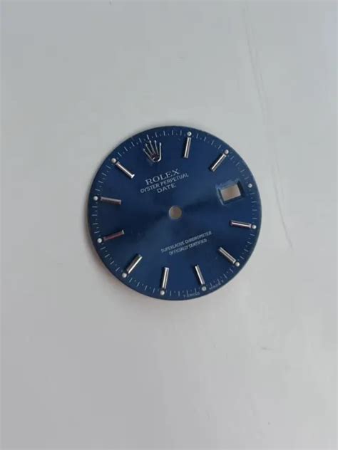 Rolex quadrante Date 34mm blue index tritium dial, t swiss made 